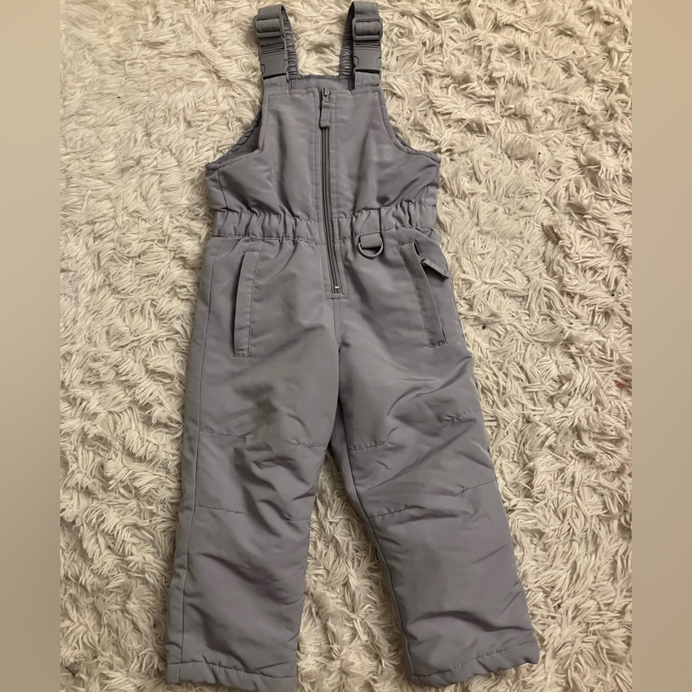 Children's Cozy Gray Overalls